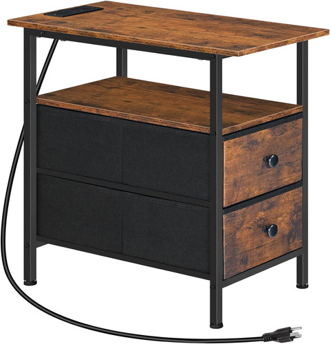 Rustic brown end - end, table